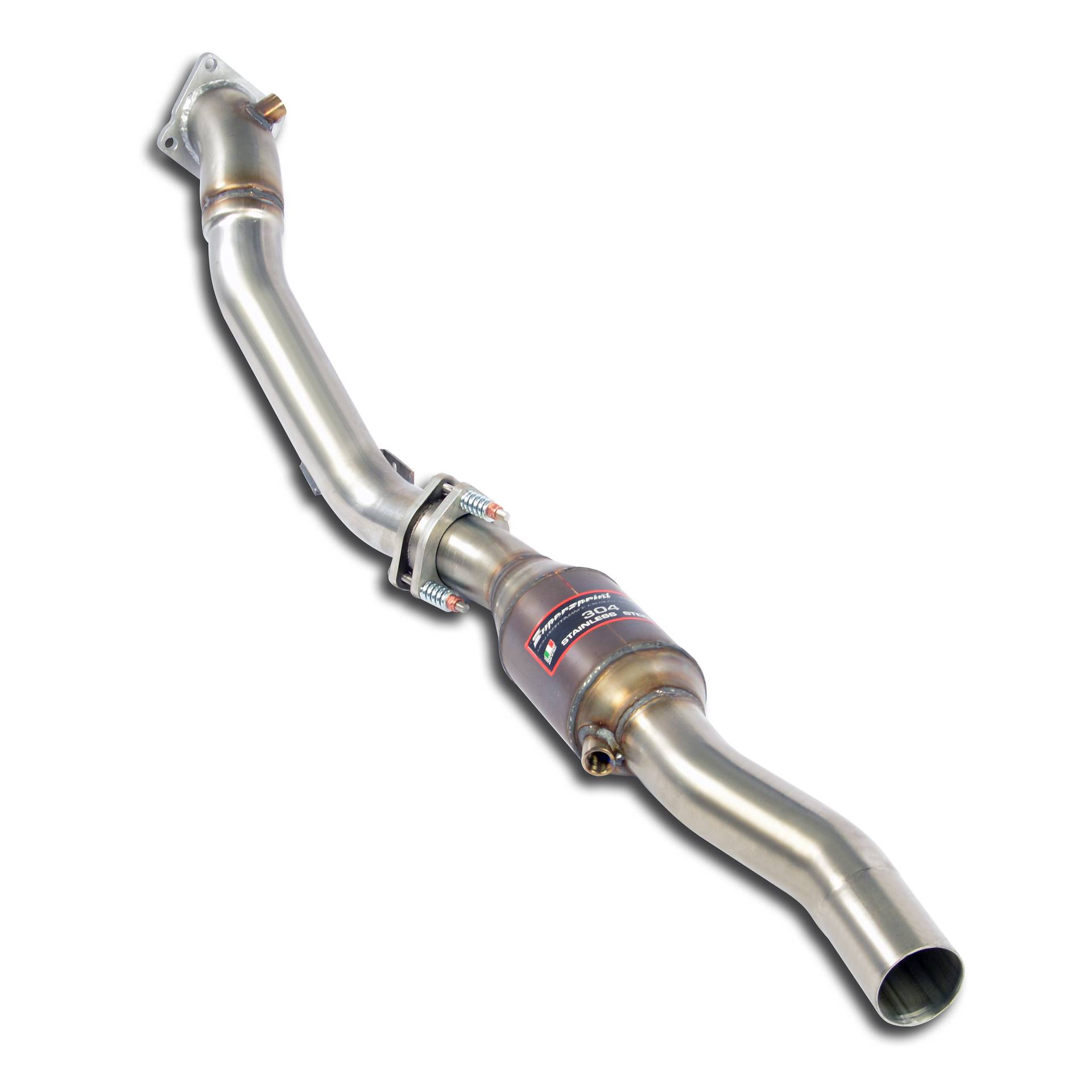 Donwpipe izquierdo con catalizador metalico