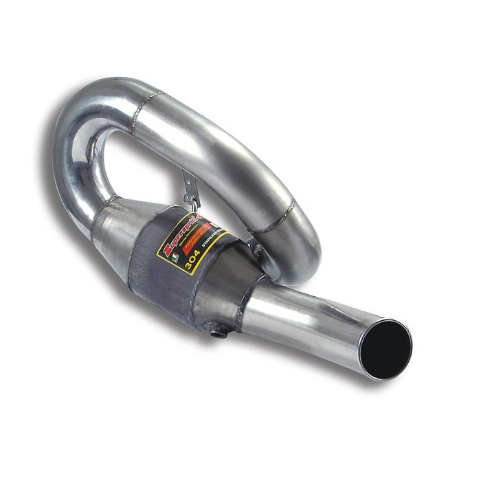 Rear pipe Left + Metallic catalytic