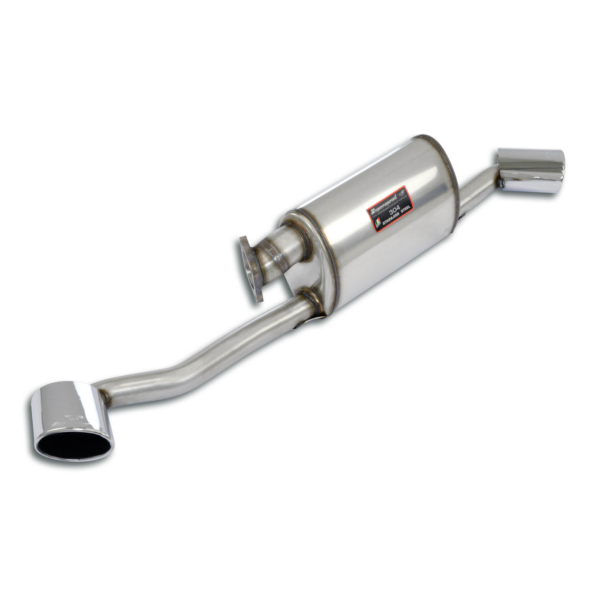 Rear exhaust Right + Left 120x80 (Angled exit)