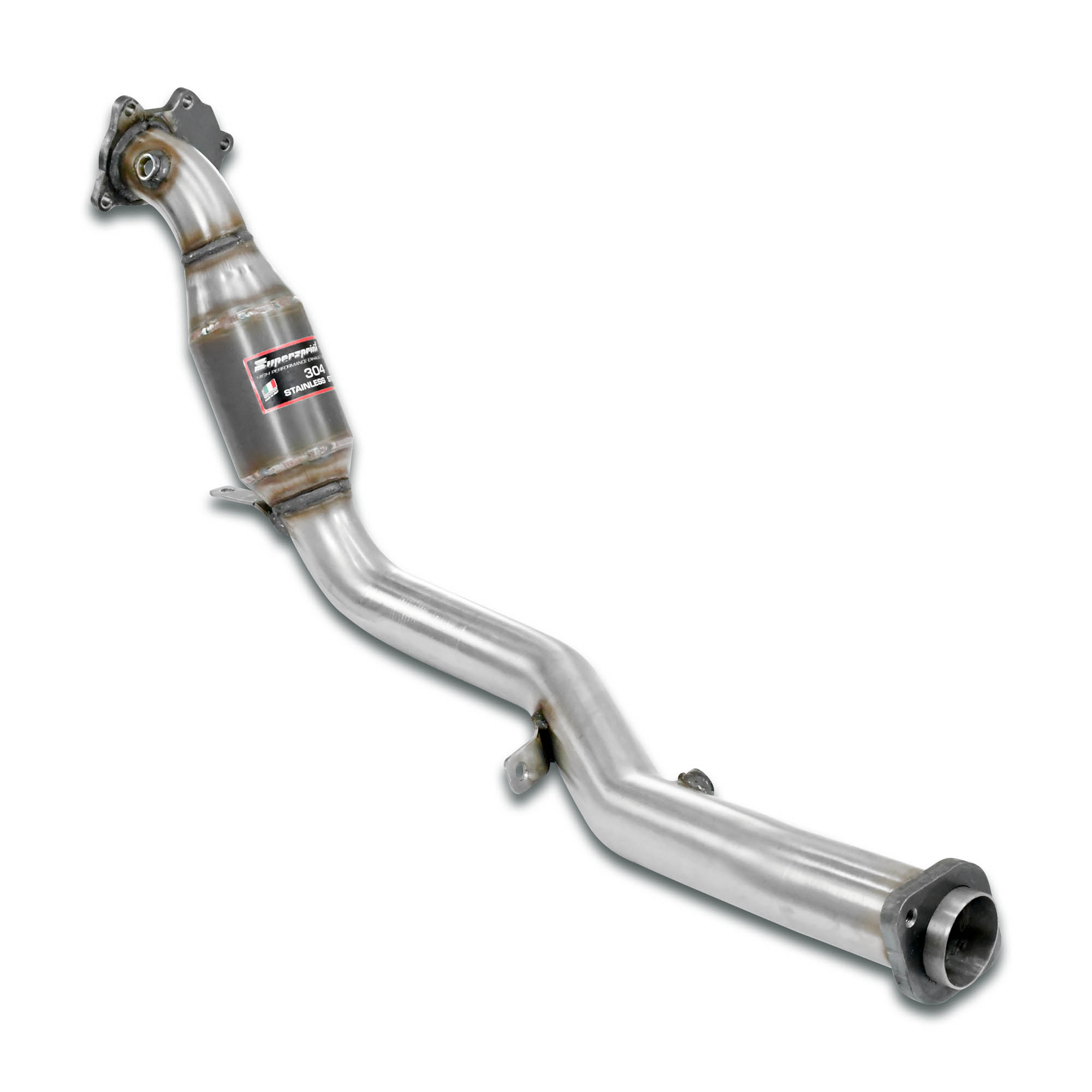 Pipe Kit for turbo charger with metallic catalytic converter