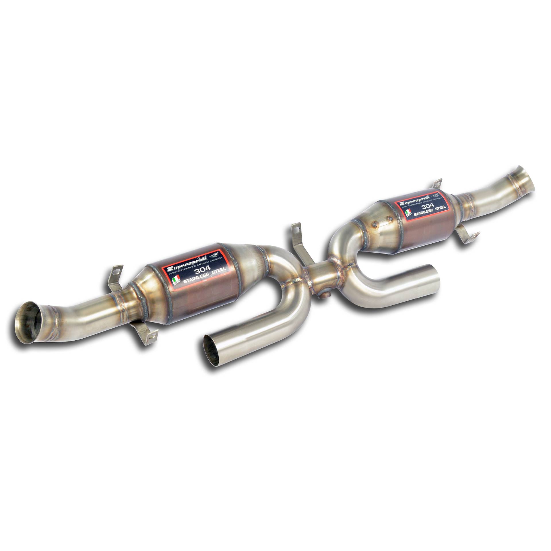 X-Pipe Right - Left + Metallic catalytic converter