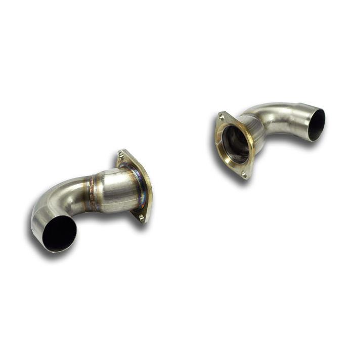 Tube adaptateur pour silencieux central d'origine Droite + Gauche