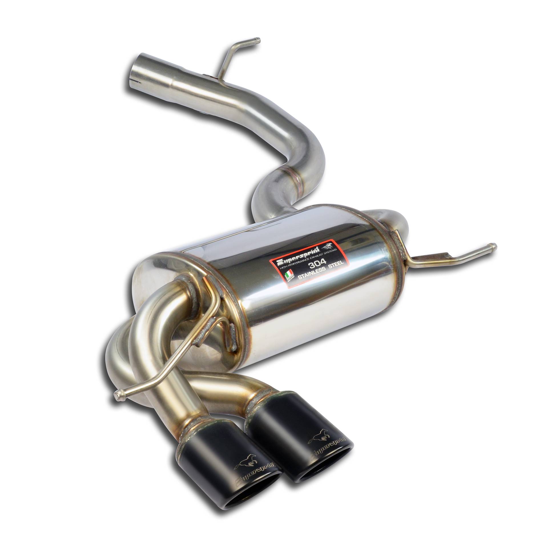 Rear exhaust 90x70 Gun Metal Grey