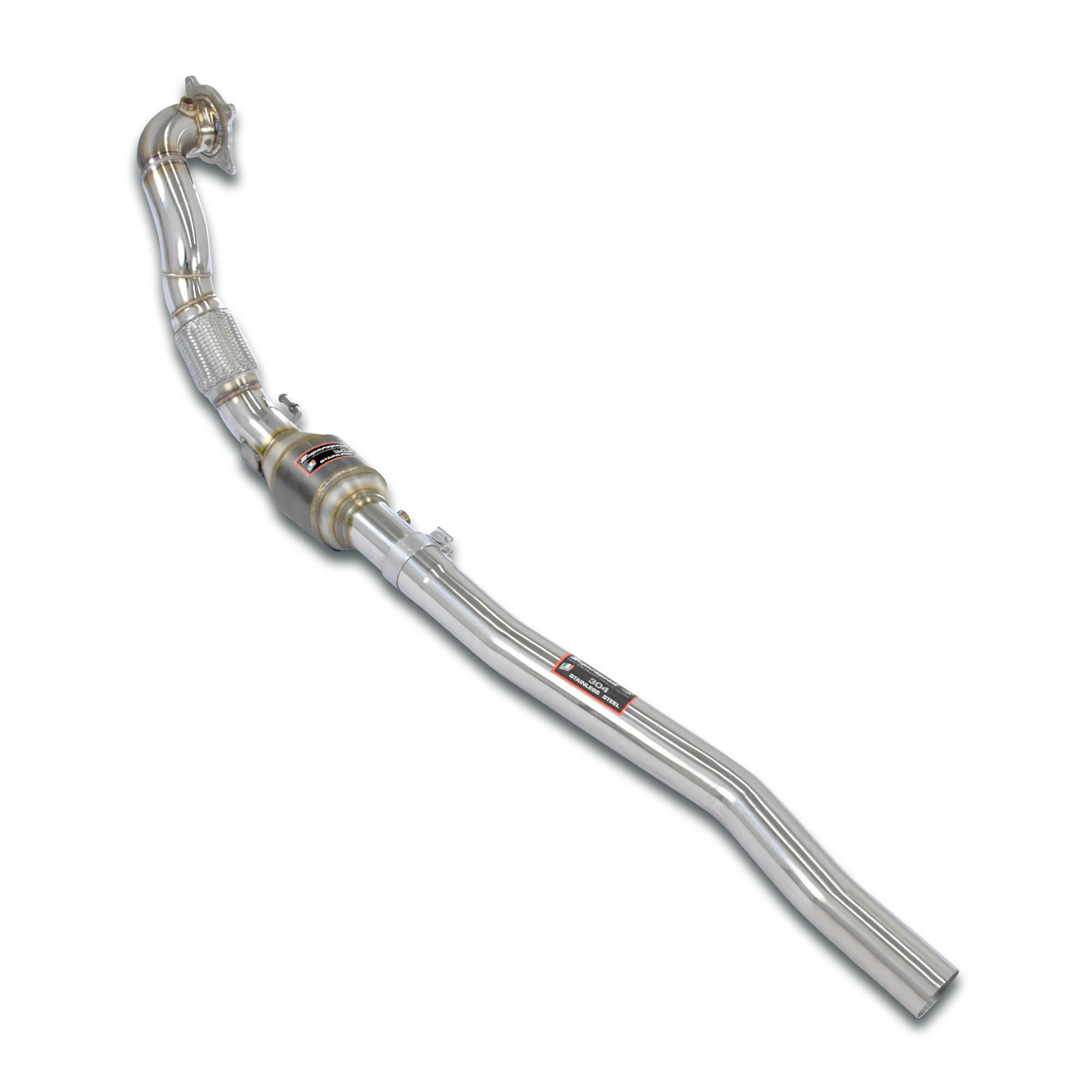 Pipe Kit for turbo charger, with metallic catalytic converter 100 CPSI