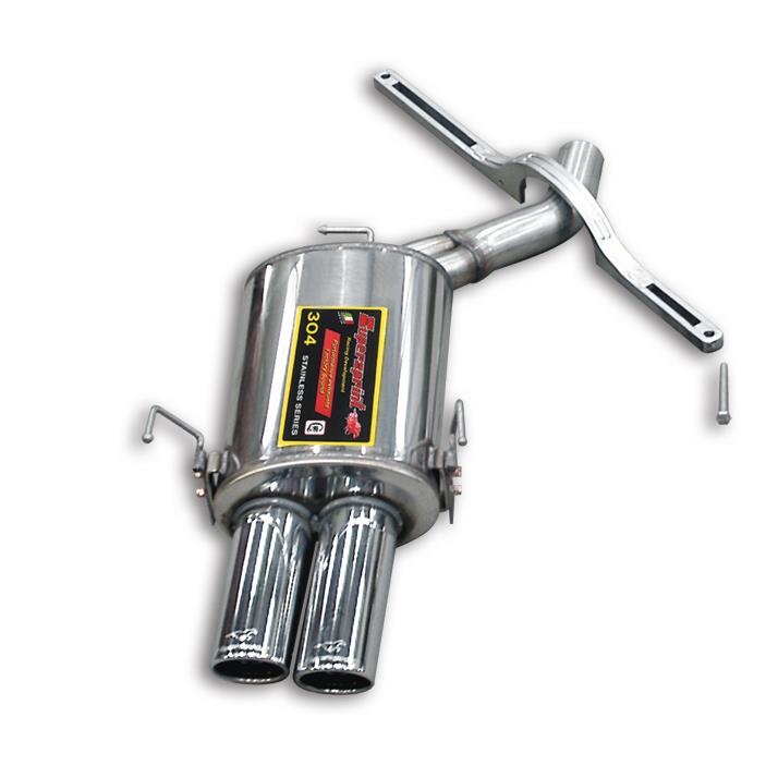 Rear exhaust Left OO90 Heavy duty chassis bar included