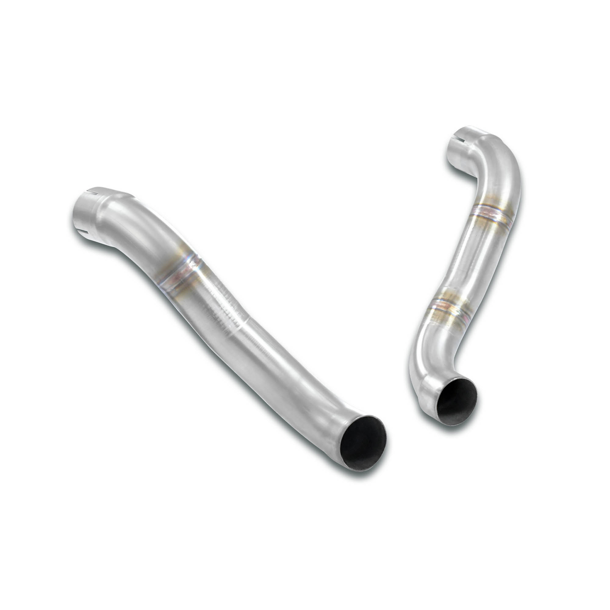 Tube adaptateur pour silencieux central d'origine Droite + Gauche <strong><span style=color:#ea0000;>Non compatible avec système d'échappement PSE</span></strong>