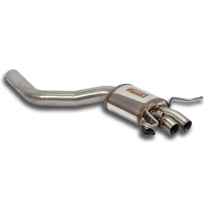 Silencieux arrière Droite avec valves (pour origine Sortie)