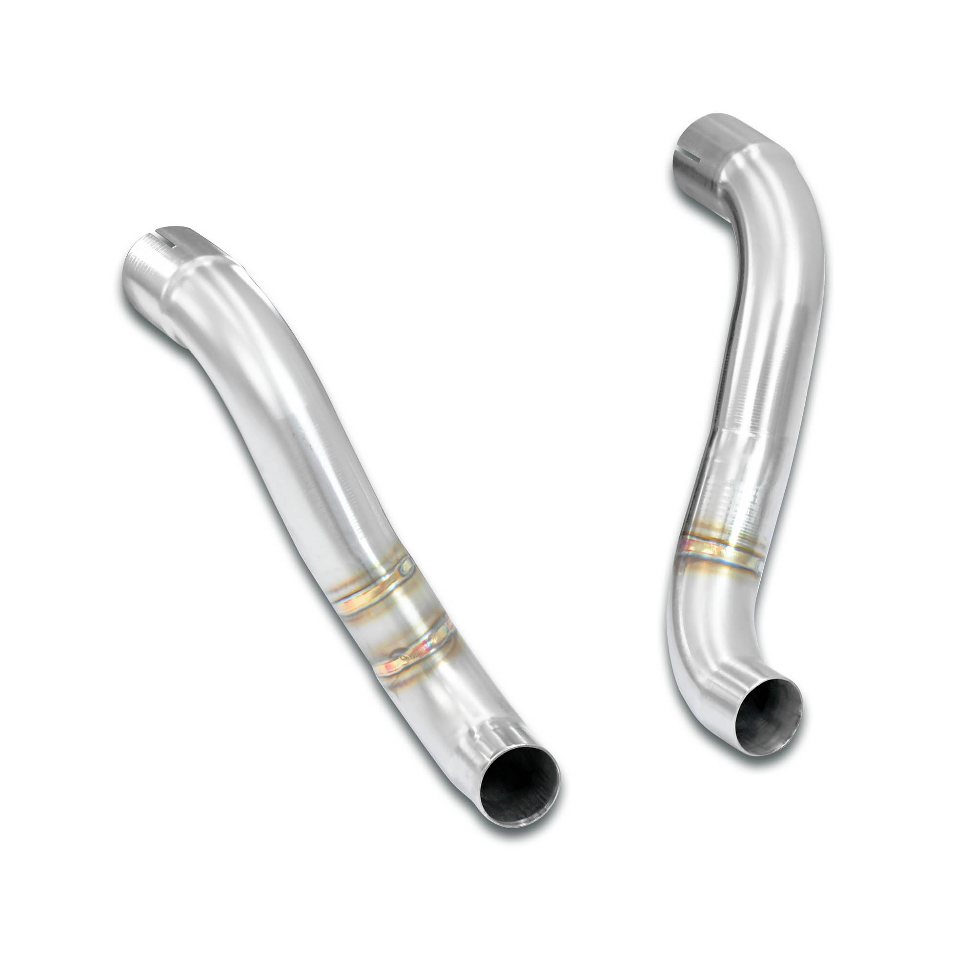 Tube adaptateur pour silencieux central d'origine Droite + Gauche