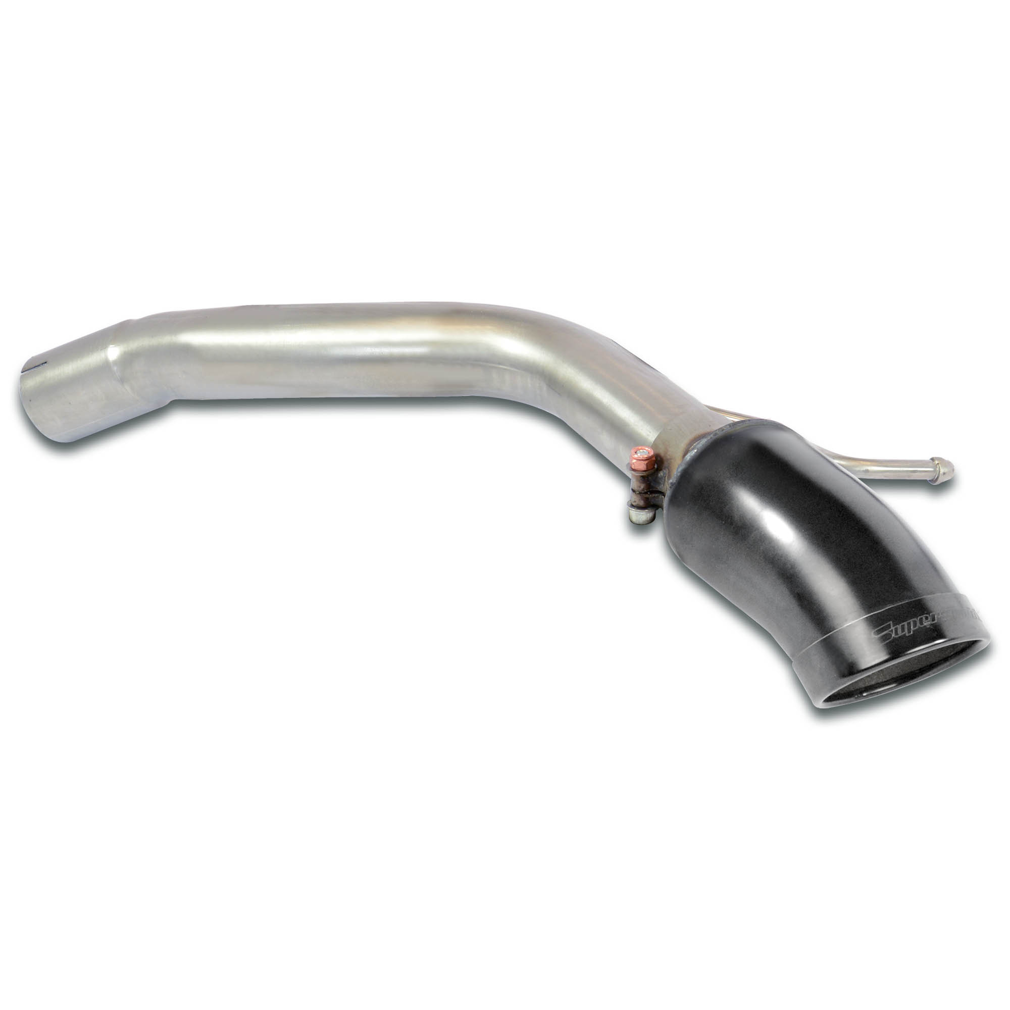Tube de fuite Droite Gun Metal Grey O120 (Suppression du silencieux)