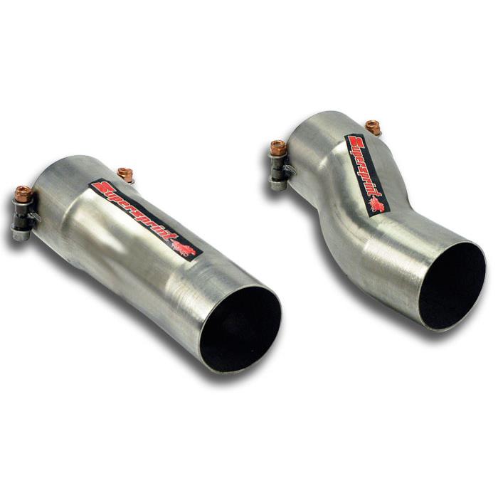 Connecting pipes kit Right - Left for OEM centre exhaust (Ø 70mm)