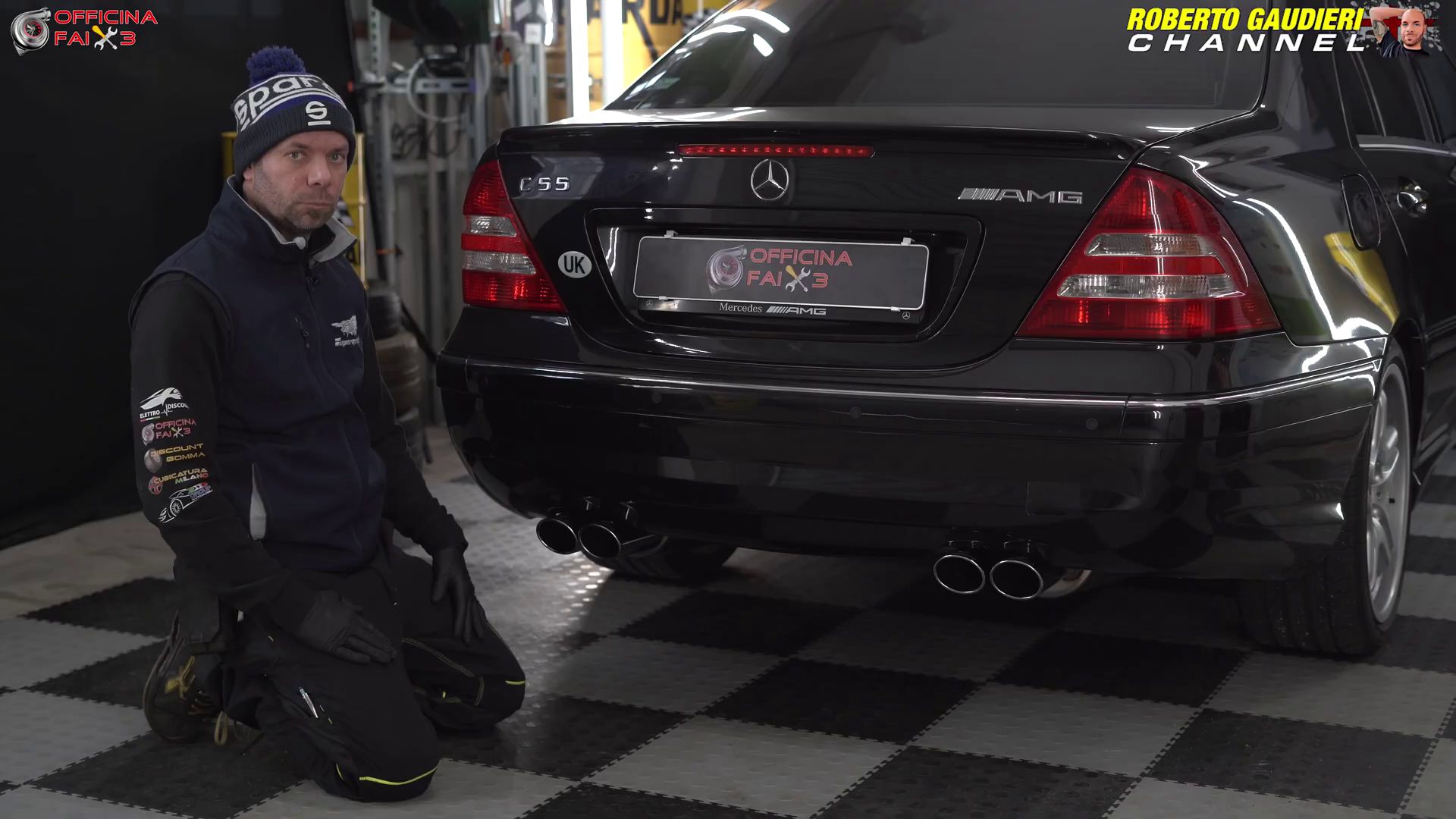 Supersprint Auspuff für MERCEDES W203 C 55 AMG V8 (367 PS) BY OFFICINA FAI PER 3