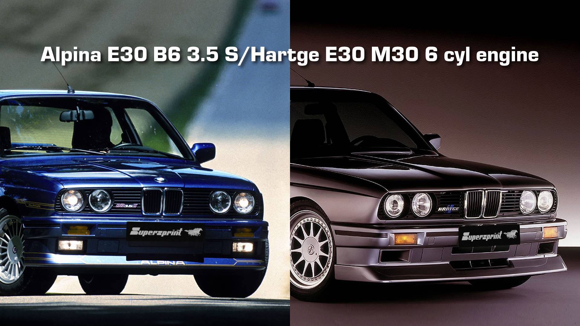 Supersprint Auspuff für Alpina E30 B6 3.5 S/Hartge E30 M30