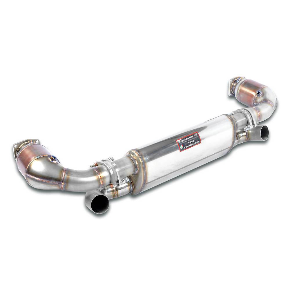 Rear exhaust Right + Left Sport + Metallic catalytic converter.