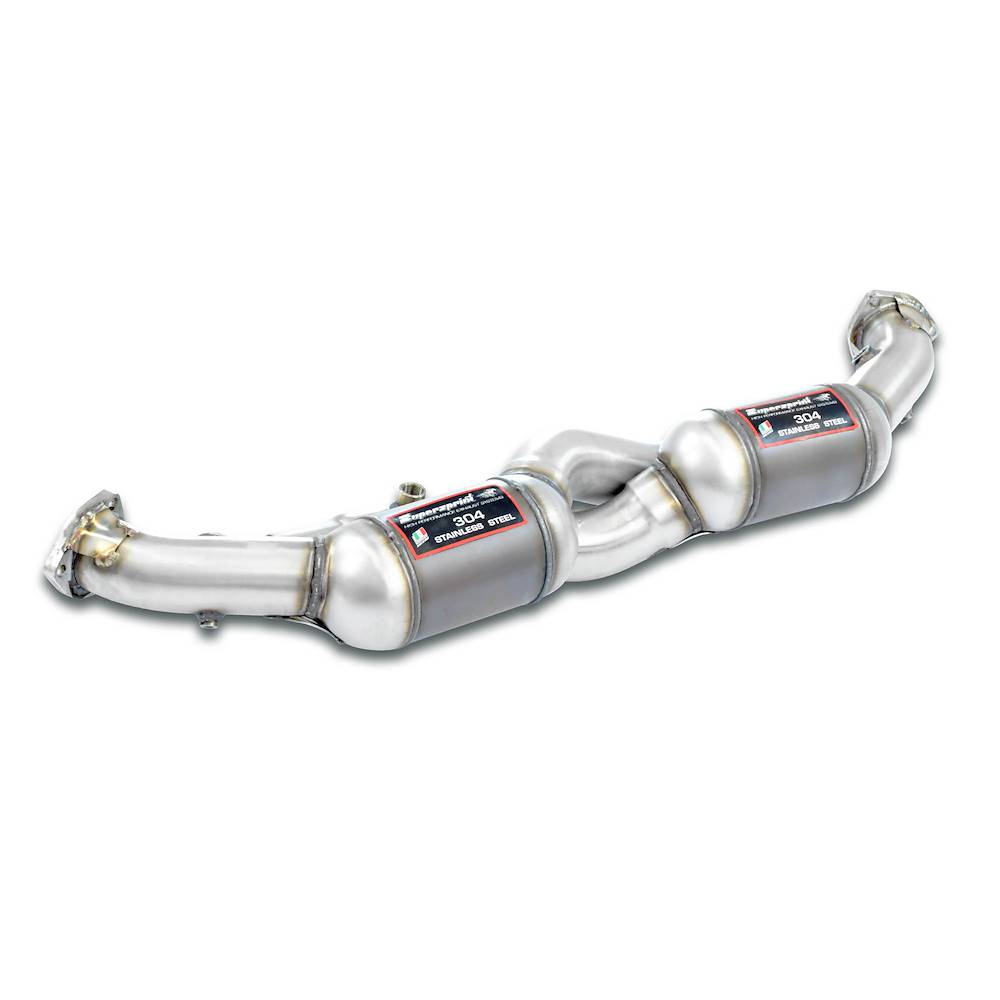 Tube avant Droite + Gauche avec Catalyseur métallique 100CPSI Compatible avec les silencieux arrière d'origine