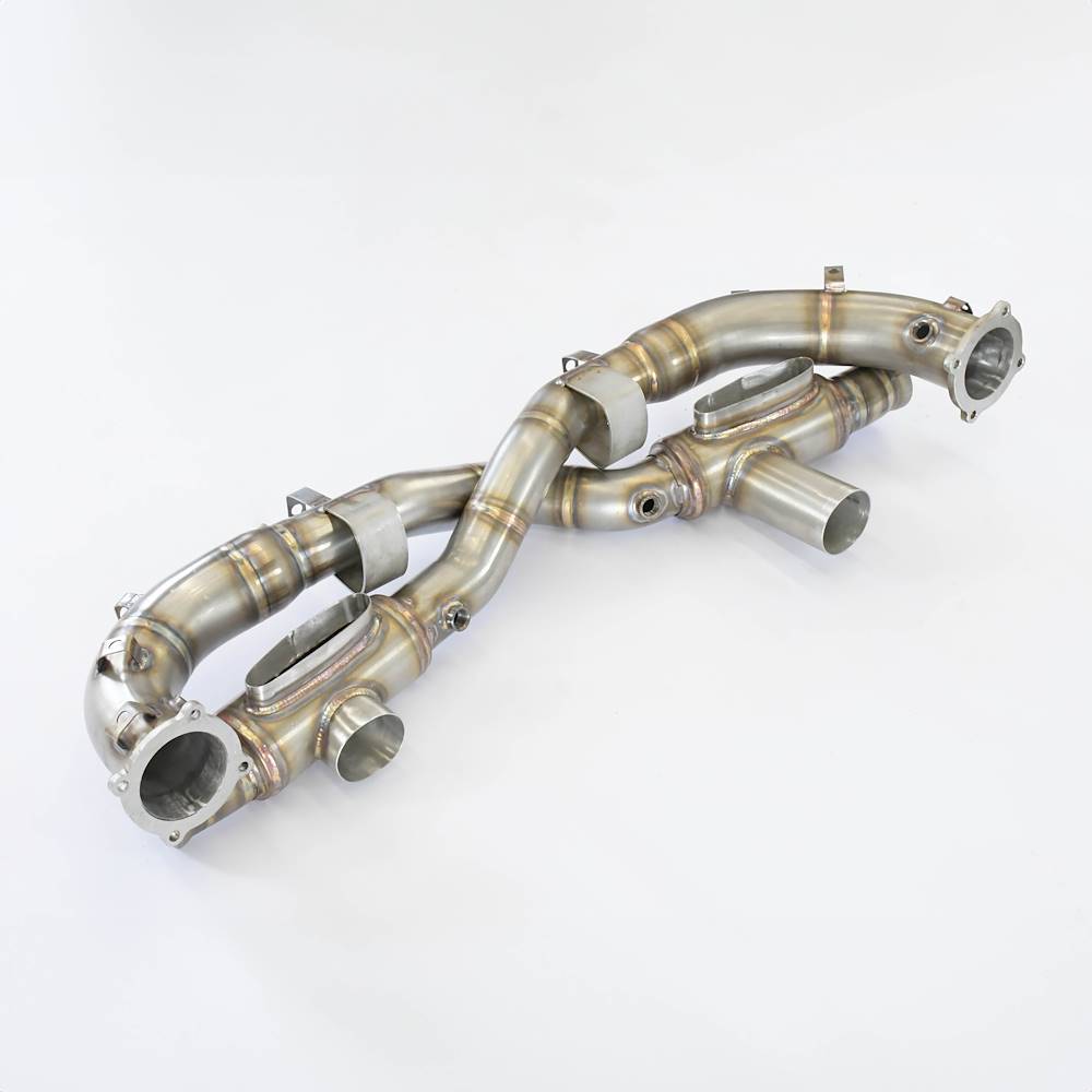Front pipe Right - Left Replaces catalytic (Con intercambiadores de calor)
