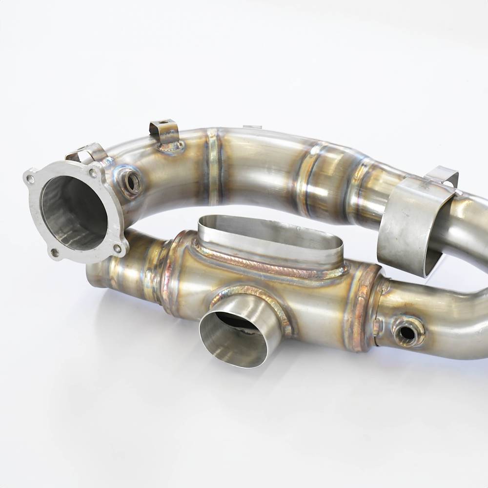Front pipe Right - Left Replaces catalytic (Con intercambiadores de calor)