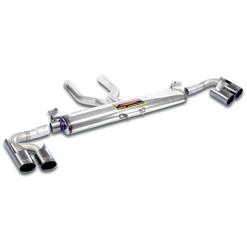 Rear exhaust Right - Left OO100 Gun Metal Grey