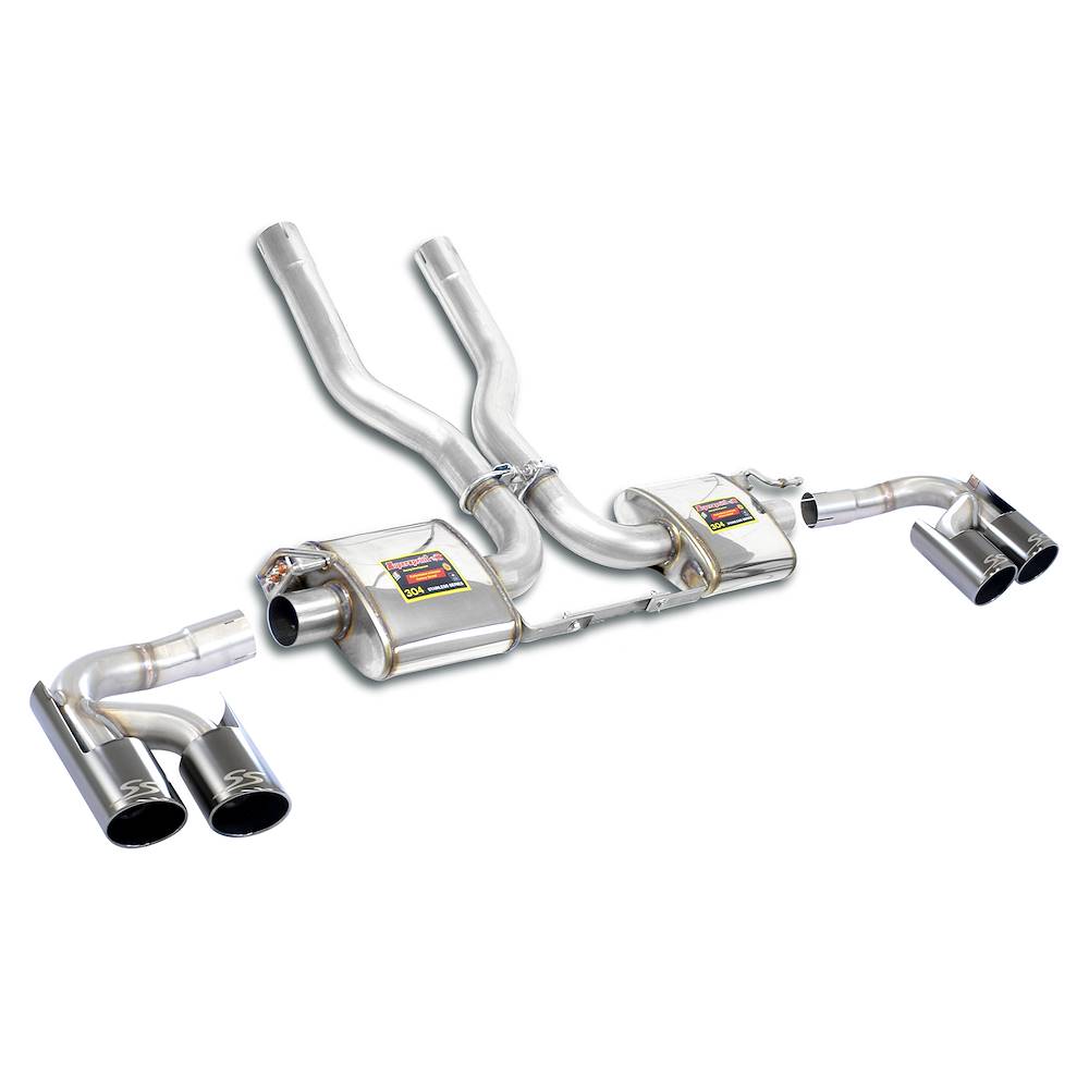 Rear exhaust Right - Left Racing OO100 Gun Metal Grey