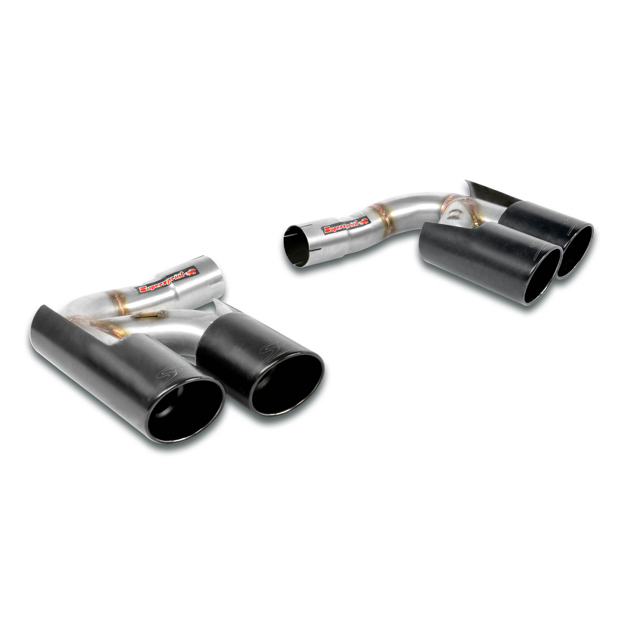 Rear exhaust Racing Right - Left OO100 Gun Metal Grey
