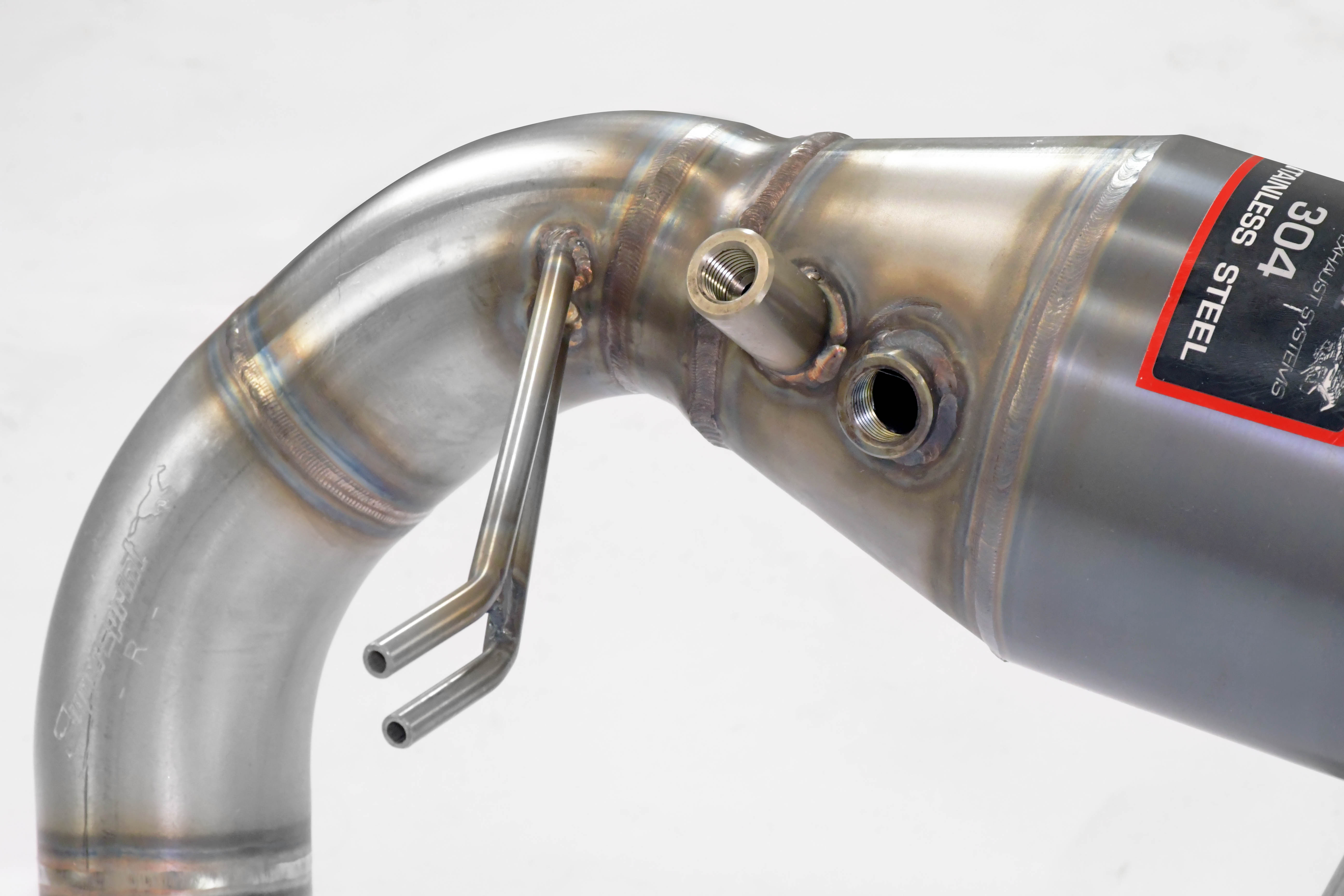 Downpipe Rechts + Sport Metallkatalysator  
