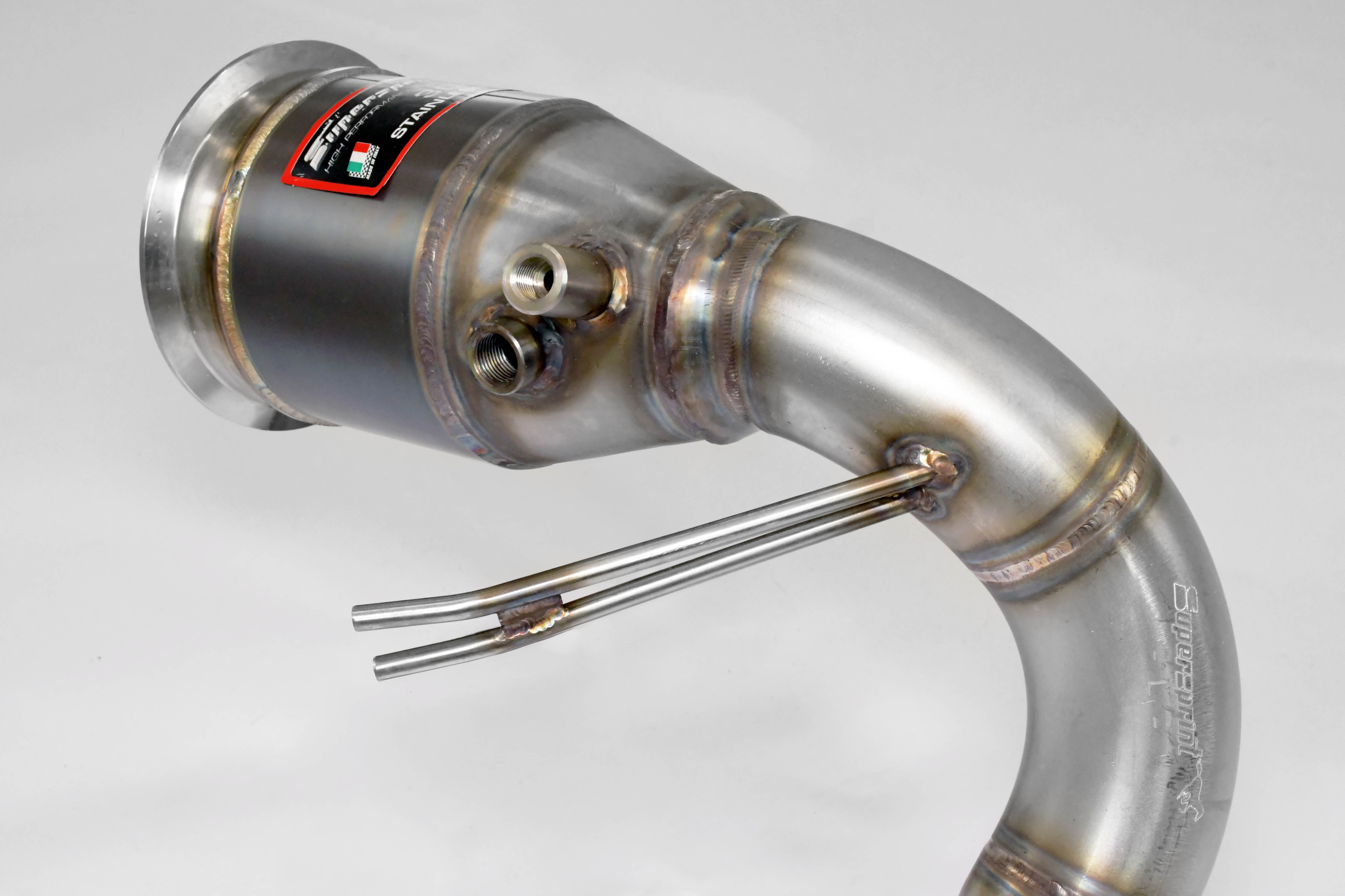 Downpipe Left + Metallic catalytic 