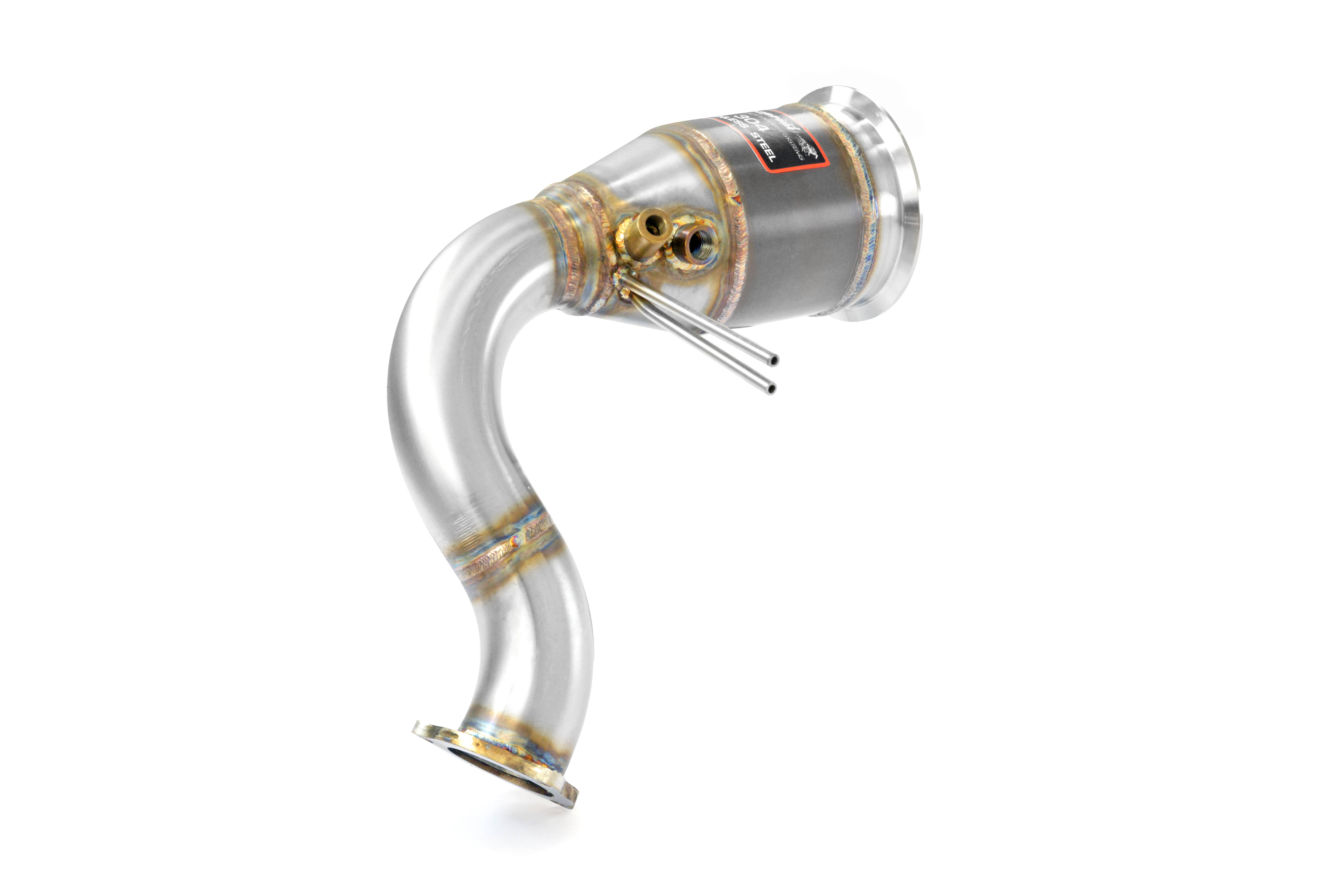 Downpipe Links + Sport Metallkatalysator 