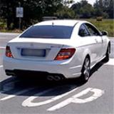 MERCEDES C204 C 180 CGI Coupè (156 Hp) '11 -> Supersprint Quad Exhaust