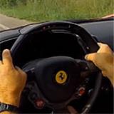 FERRARI 458 Italia 4.5i V8 - Metallic catalytic converters + Rear exhaust Right + Left with bypass valves - Inside sound