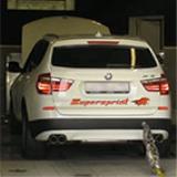 BMW F25 X3 35i 2011 -> Full Supersprint exhaust system (Dyno run)