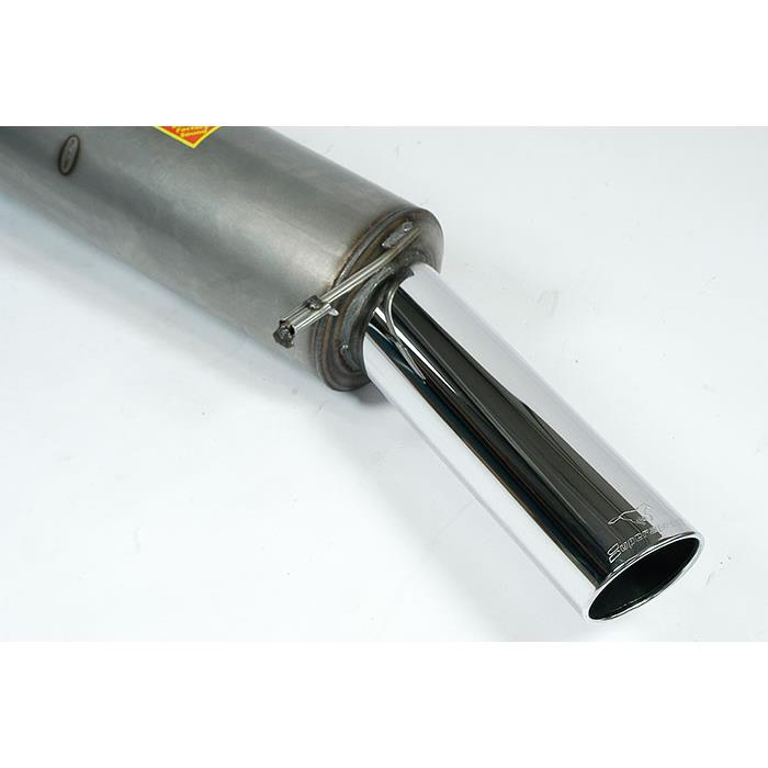 Rear exhaust 90x85 STEEL 409