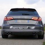 AUDI A3 S3 8VA Sportback QUATTRO 2.0i TFSI '13 -> Supersprint Twin Pipe Design exhaust system