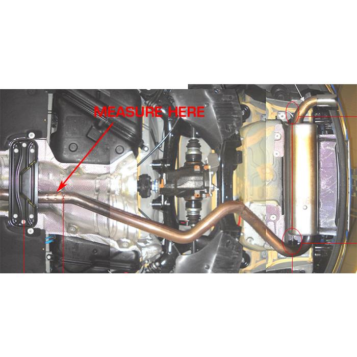 Sleeve pipe for OEM front exhaust