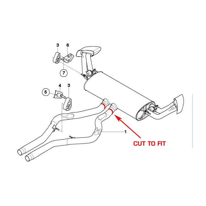Rear exhaust Right - Left 