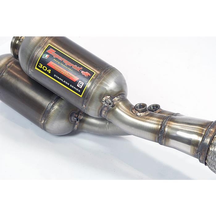Y-Pipe left with metallic catalytic converter