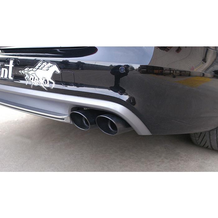 Tubo trasero derecho 100x75 Gun Metal Grey (Anula silencioso)