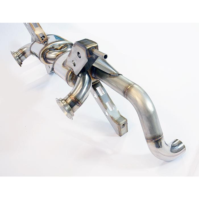 Rear exhaust Racing Right - Left (Deletes the stock, secondary catalytics - fits to the stock endpipes) <strong><span style=color:#ea0000;>-19,0 Kg</span></strong>