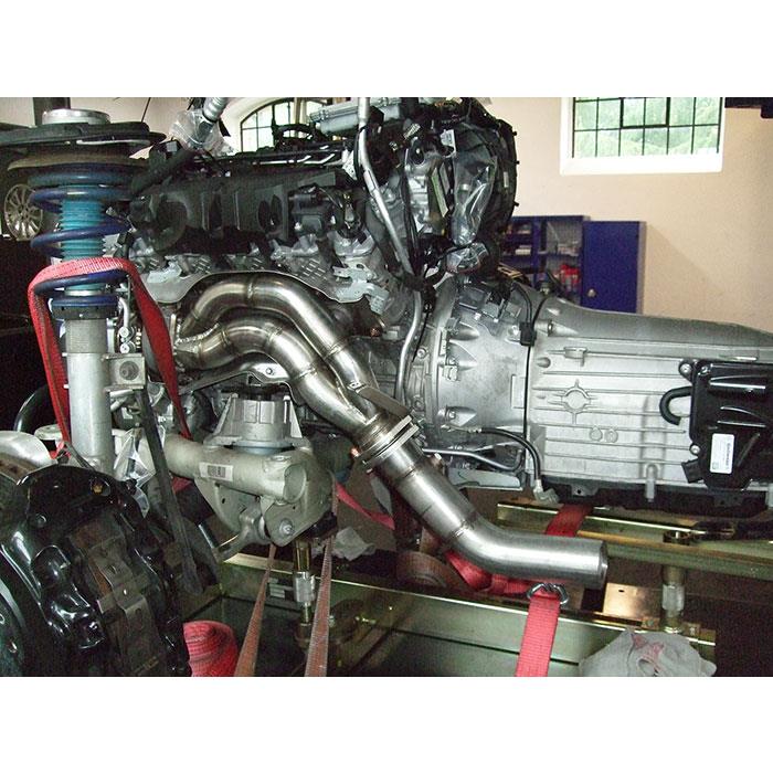 Turbo downpipe Derecho-Izquierdo AISI Acero 310S 