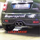 MINI Cooper S F56 2.0T (192 Hp) '14 -> Supersprint full exhaust system (rear muffler with valve) - Test