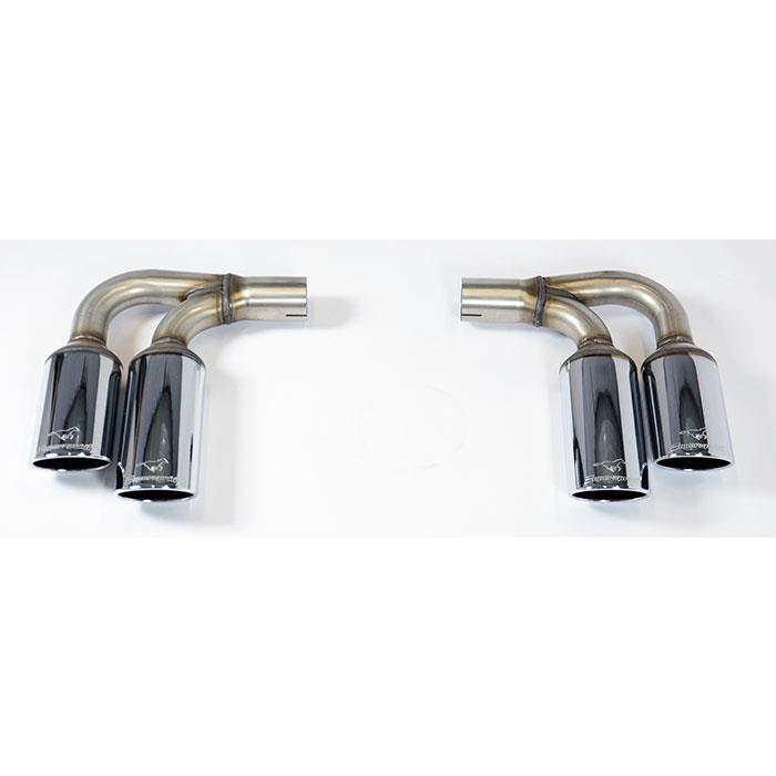Colas de escape kit Derecho + Izquierdo 4 salidas 90x70