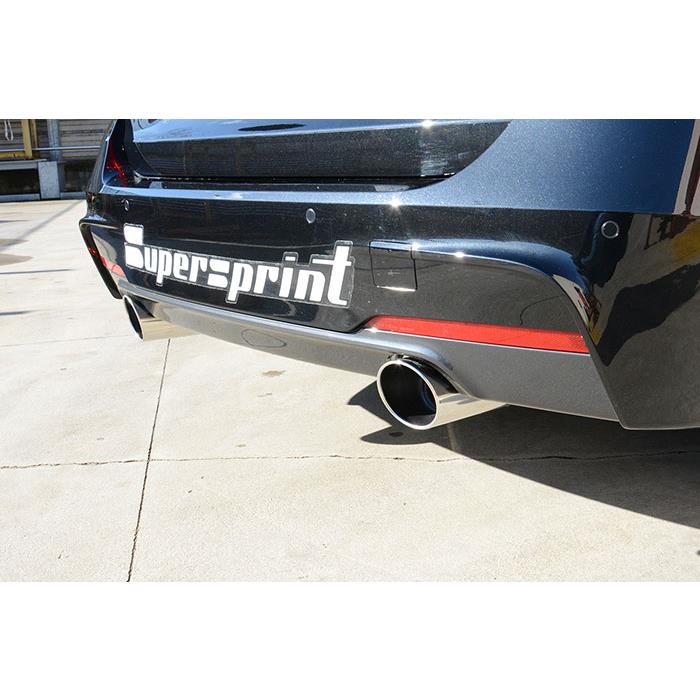 Connecting pipe + rear exhaust Right O90 - Left O90