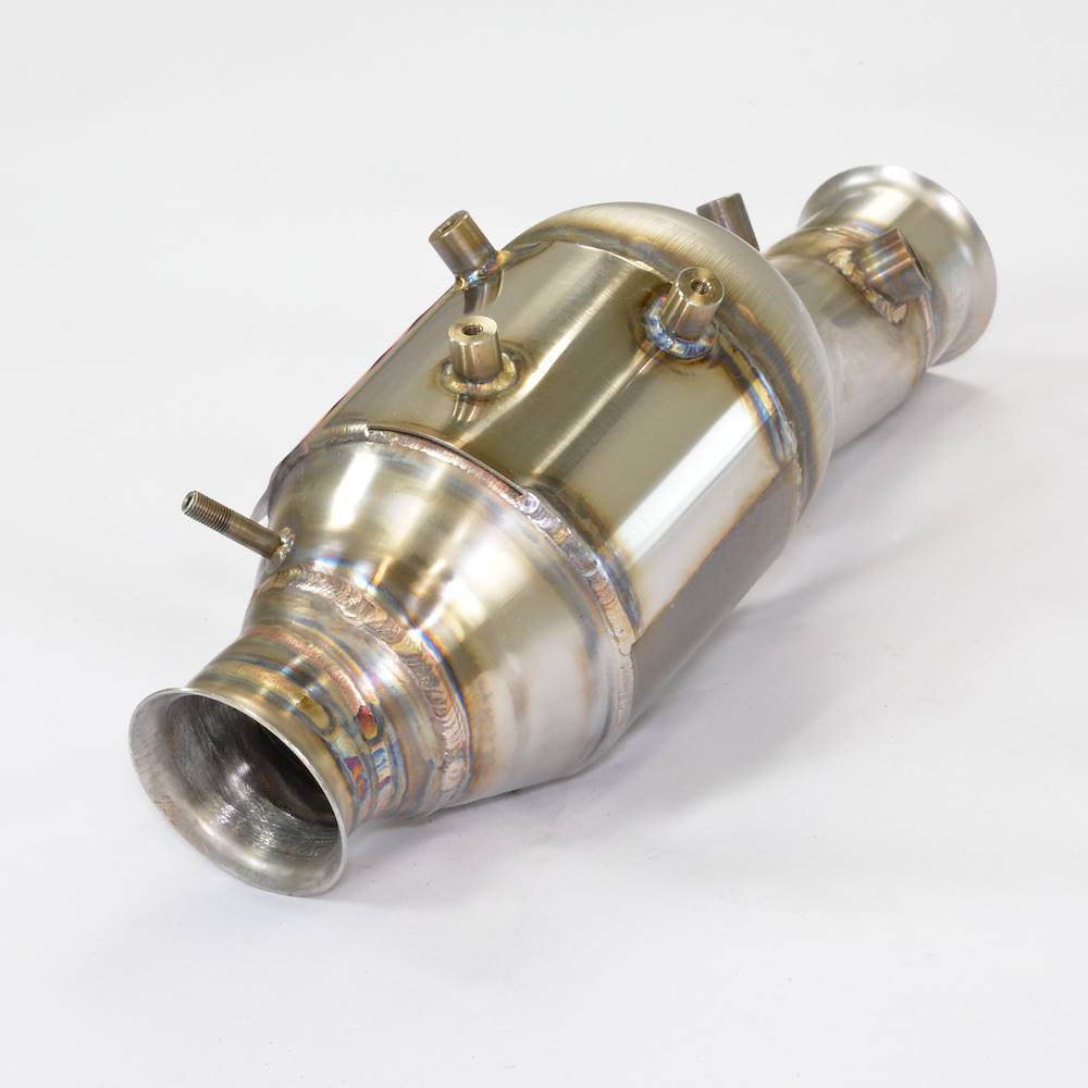 Front Metallic catalytic converter Left 