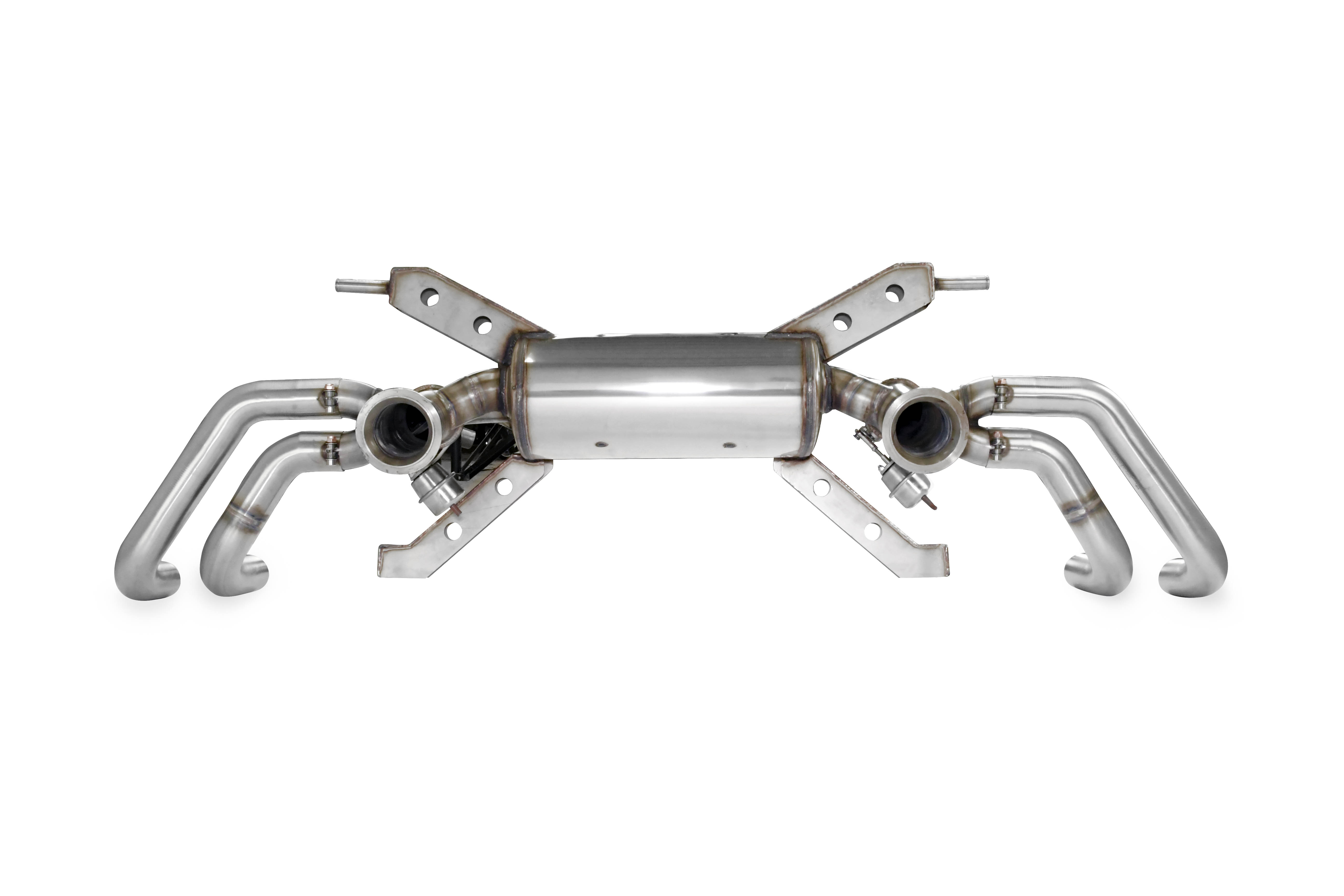 Rear exhaust with valves Right - Left 4 exits (Replaces the main catalytic converter - fits to the stock endpipes)