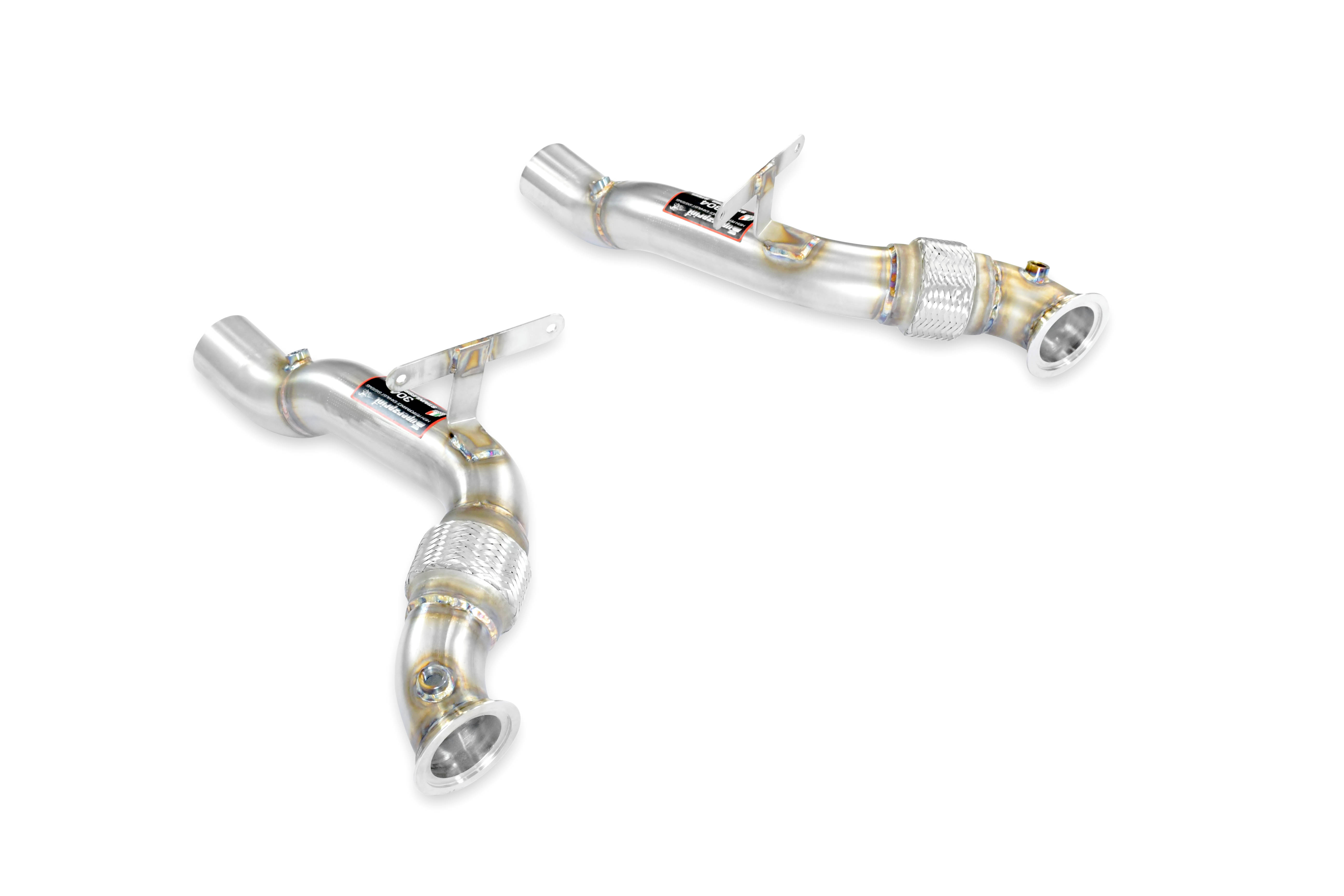 Downpipe kit Right + Left (Replaces catalytic converter)