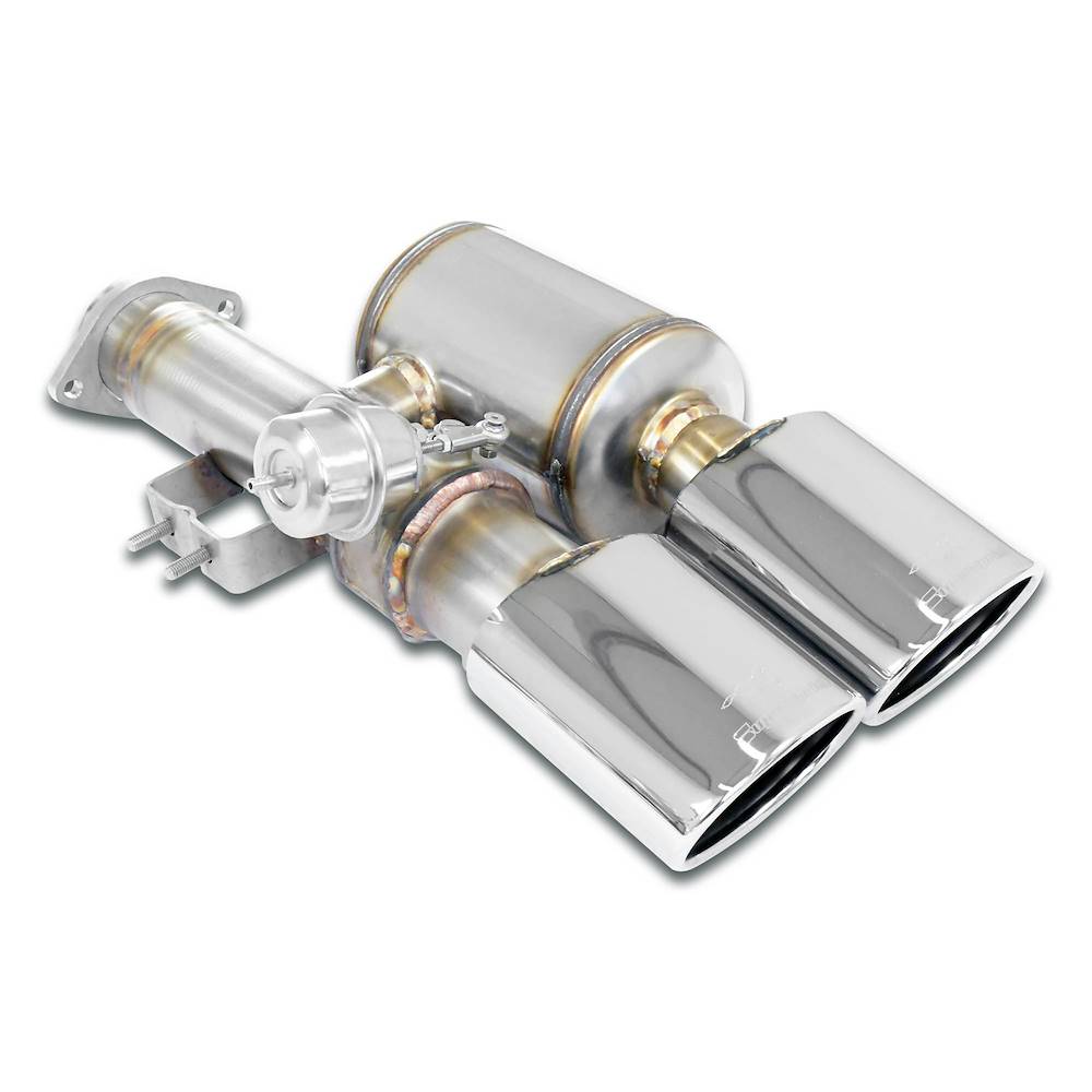 Endschalldämpfer Rechts 120x80 mit Klappe (Vacuum)