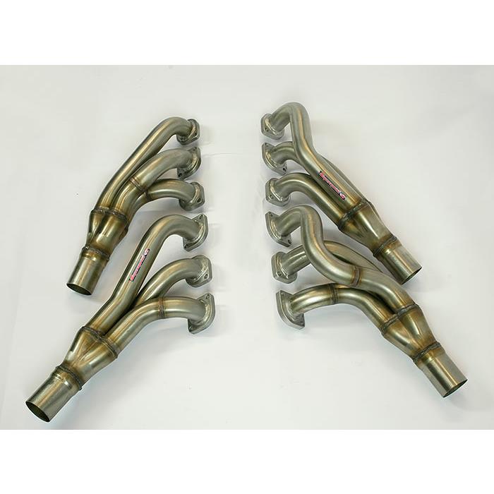 Fächerkrümmer Rechts+ Links (Left Hand Drive) für Katalysator Ersatz <strong><span style=color:#ea0000;>+20 Hp, +45 / 50 Nm</span></strong>