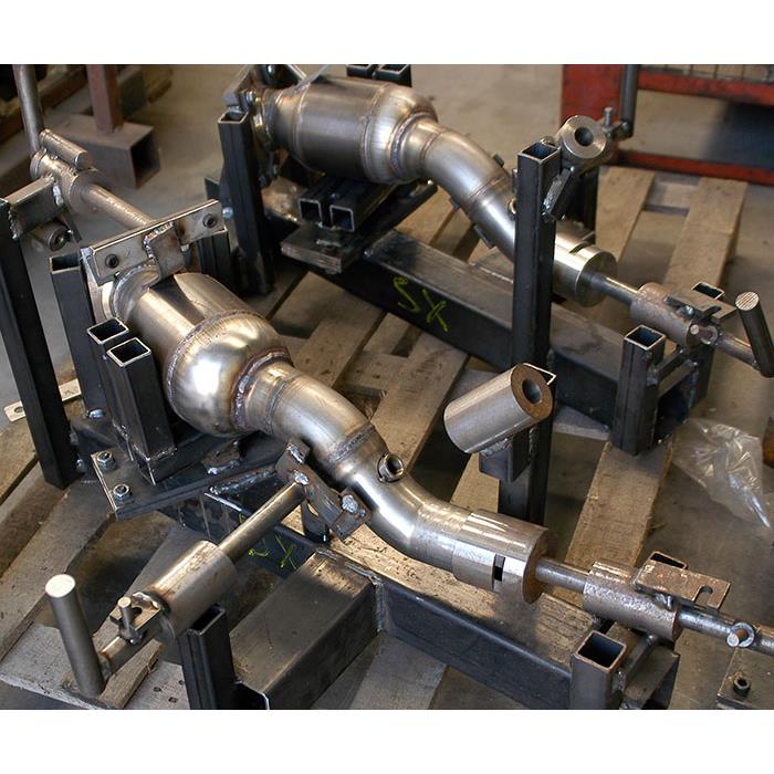 Vorderrohr Links mit Sport Metallkatalysator