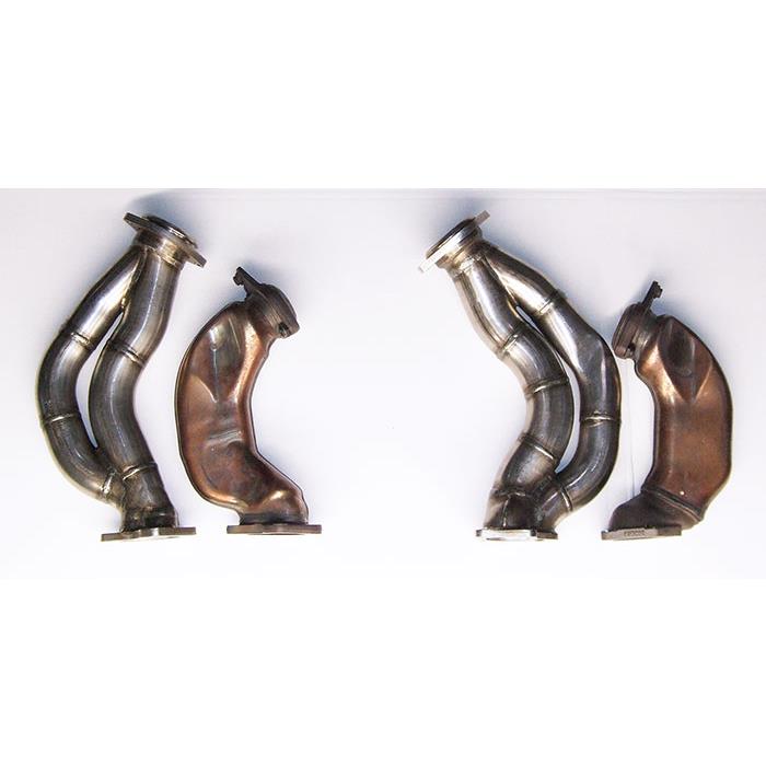 Rohrsatz ab Turbolader Rechts + Links AISI 310S steel