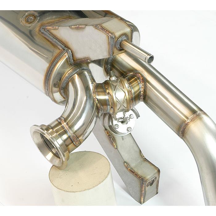 Endschalldämpfer mit Klappe Rechts + Links (für Katalysator Ersatz - Serien Endrohr) <strong><span style=color:#ea0000;>-13,0 Kg</span></strong>