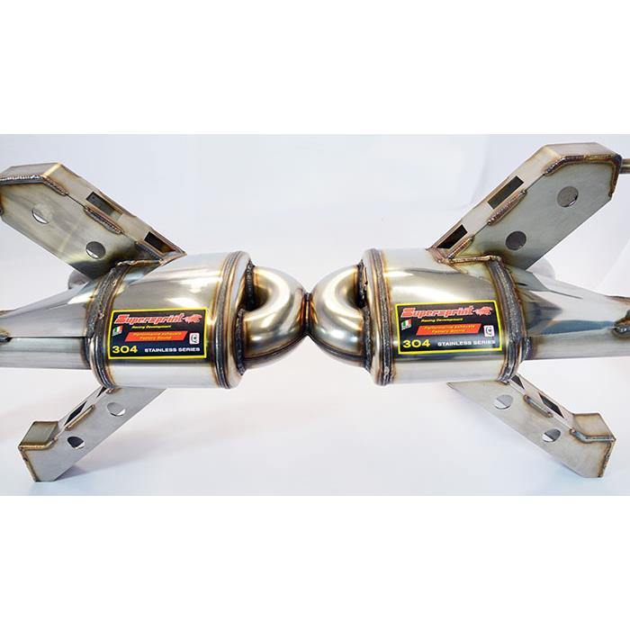 Endschalldämpfer Racing Rechts + Links (für Katalysator Ersatz - Serien Endrohr) <strong><span style=color:#ea0000;>-18,0 Kg</span></strong>
