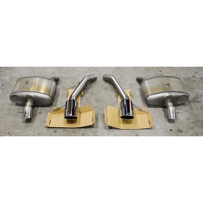 Hinteres Rohr Rechts Gun Metal Grey O120 (Nachschalldämpfer-Entfall)